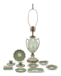 A Group of Fifteen Wedgwood Jasperware Articles