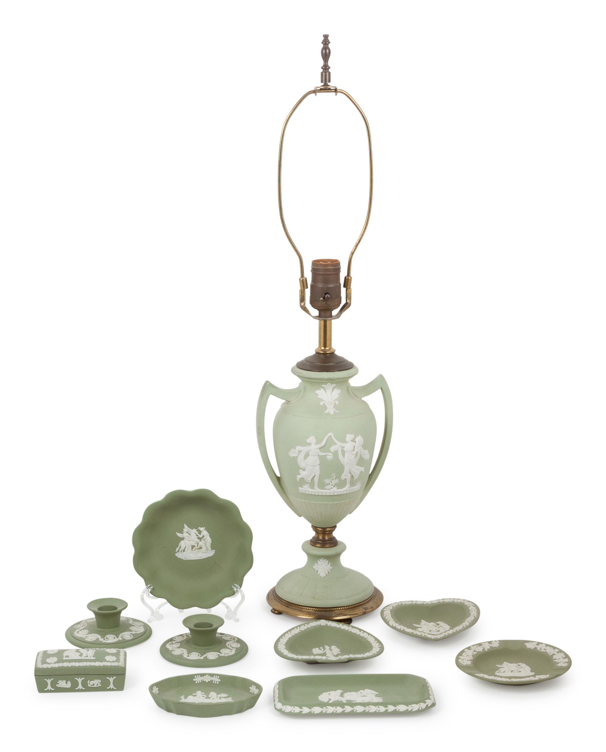 A Group of Fifteen Wedgwood Jasperware Articles