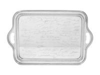 An American Silver Commemorative Serving Tray