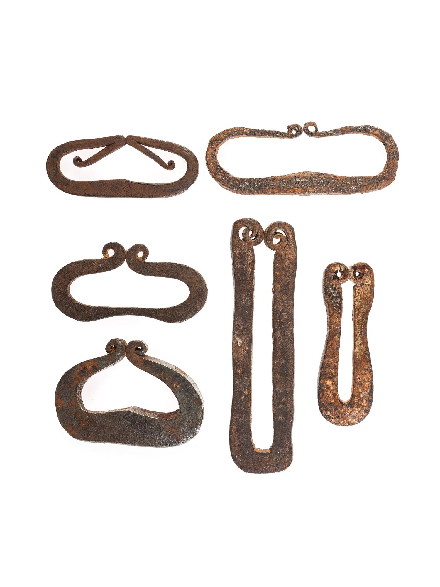 Wrought Iron Strike-a-Lights, Group of Six