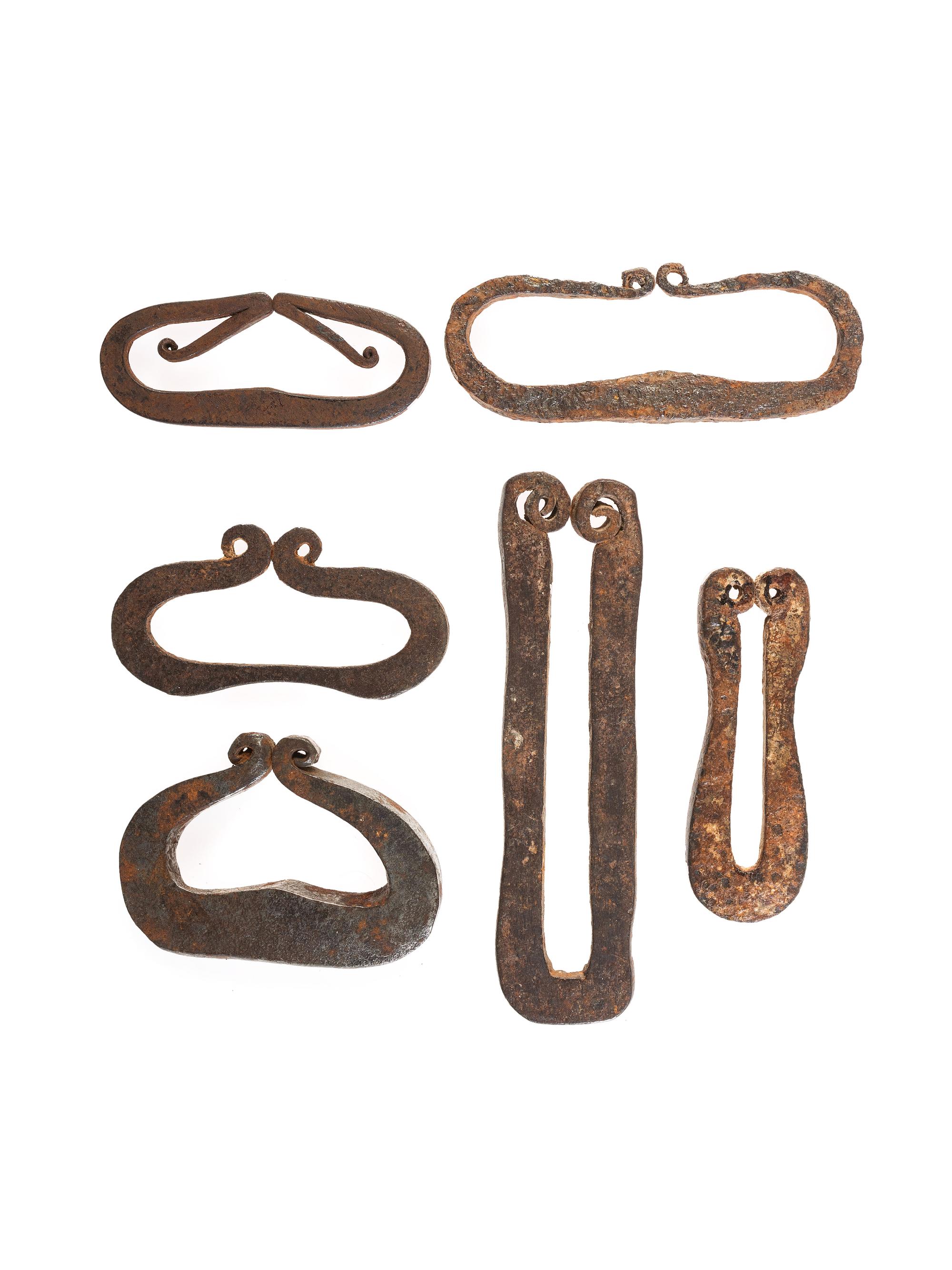 Wrought Iron Strike-a-Lights, Group of Six