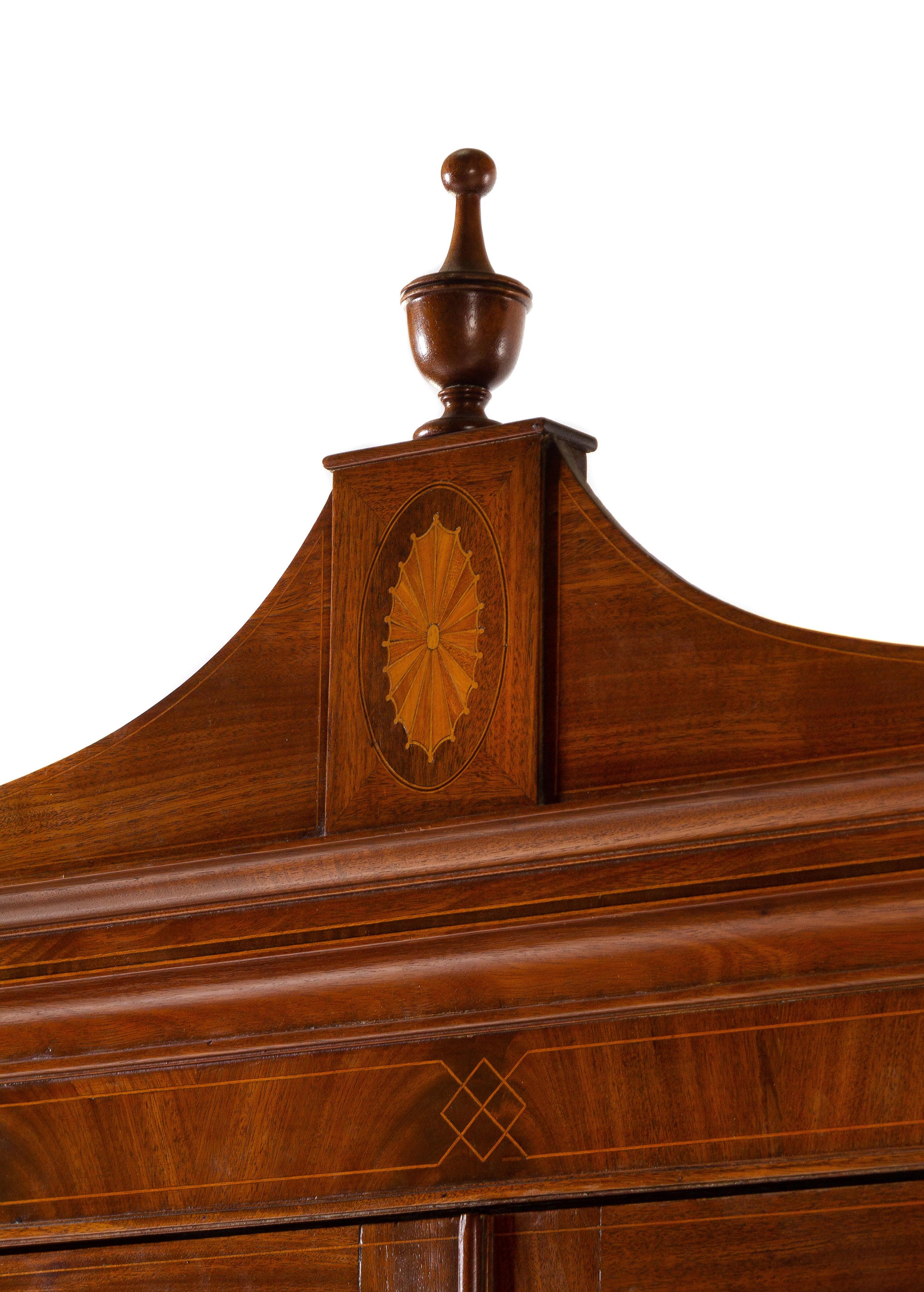 A George III Style Mahogany Breakfront Bookcase