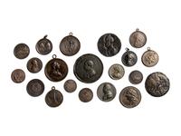 [EXONUMIA] Twenty Silvered-Metal Medallions of French Interest