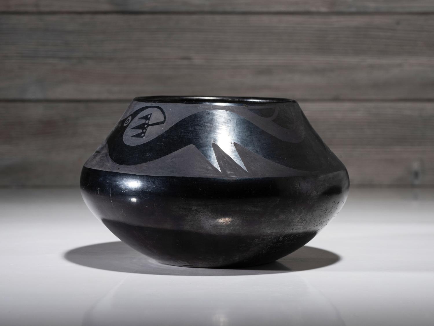 Blackware Pottery Jar 1923-1925