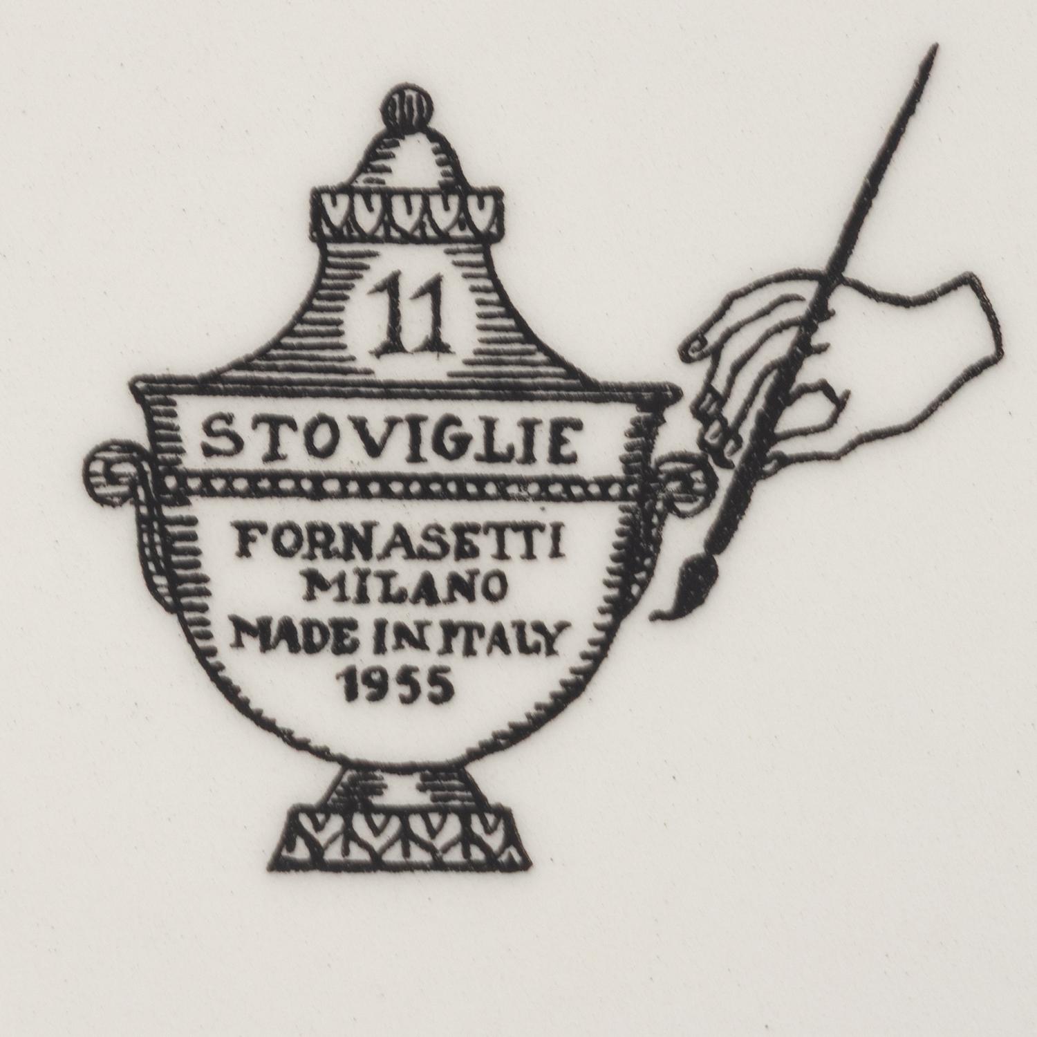 A Set of Ten Piero Fornasetti Stoviglie Plates