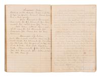[MANUSCRIPT - REMEDIES]. Manuscript home maintenance and home remedy guide. Chesapeake City and Elizabeth City VA, and later Little Rock AR, 19th-century.