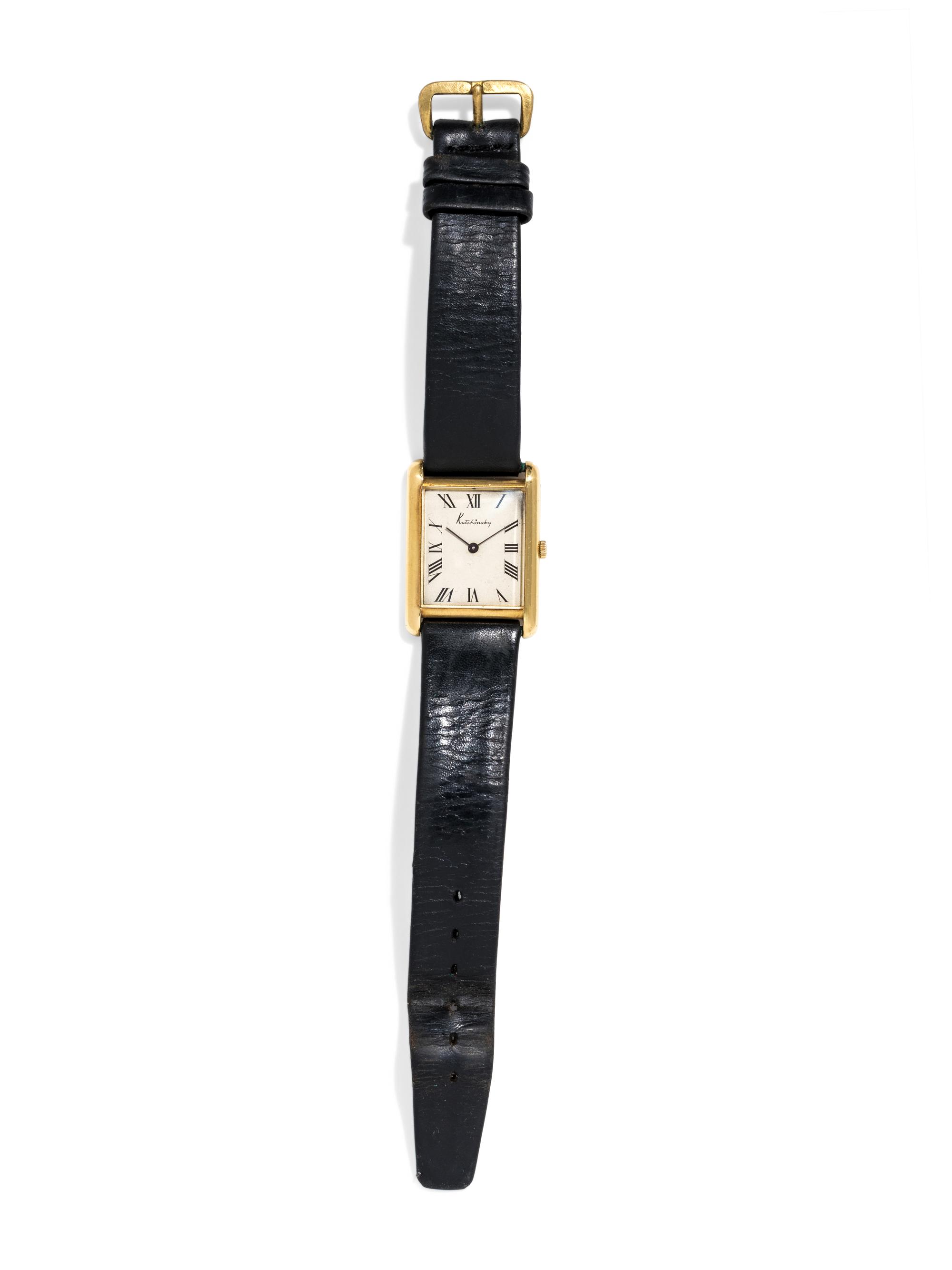 KUTCHINSKY, 18K YELLOW GOLD WRISTWATCH