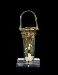A Roman Glass Double Unguentarium