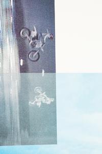Double Motorcyclists and Landscape (Icelandic) (from the Overlap Series )