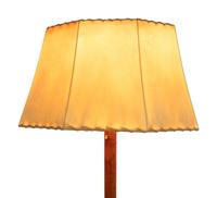 Burled Wood Floor Lamp
