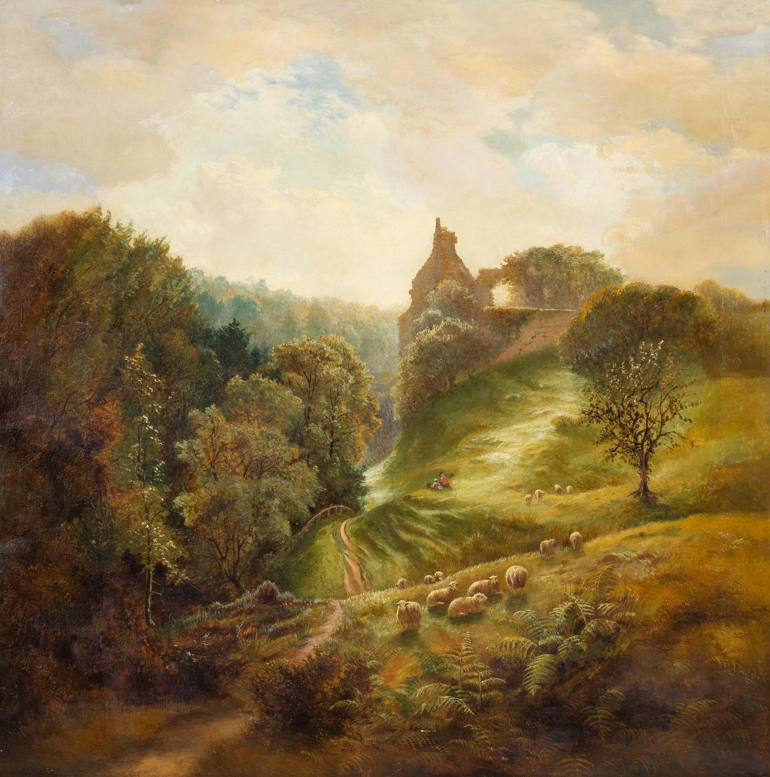 Hilly Landscape with a Distant Ruin