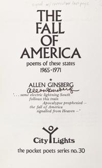 GINSBERG, ALLEN. Three books by Ginsberg, all signed, two annotated.