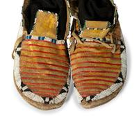 Cheyenne Quilled and Beaded Moccasins