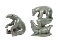 Carved Soapstone Bears