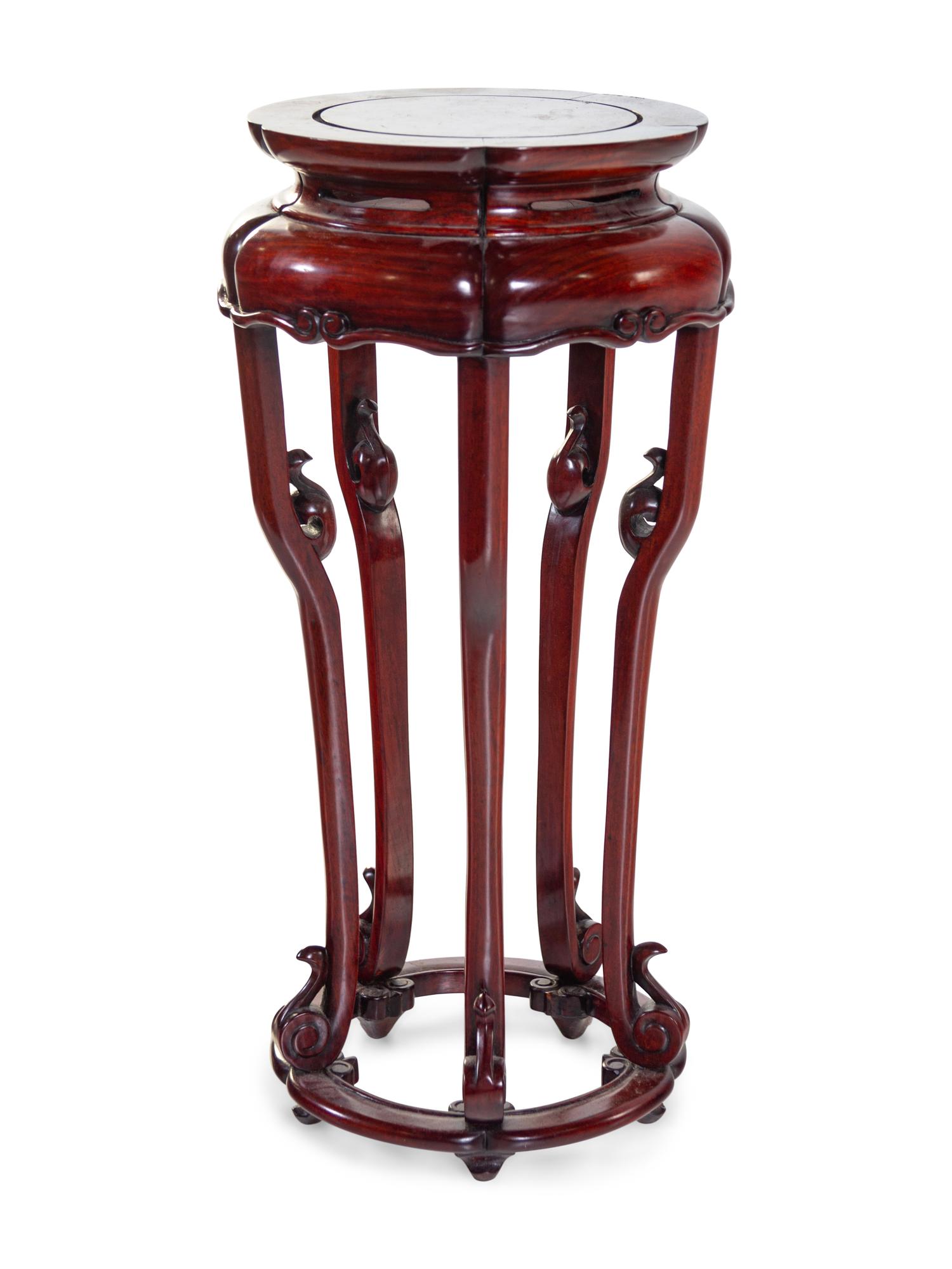A Chinese Rosewood Side Stand