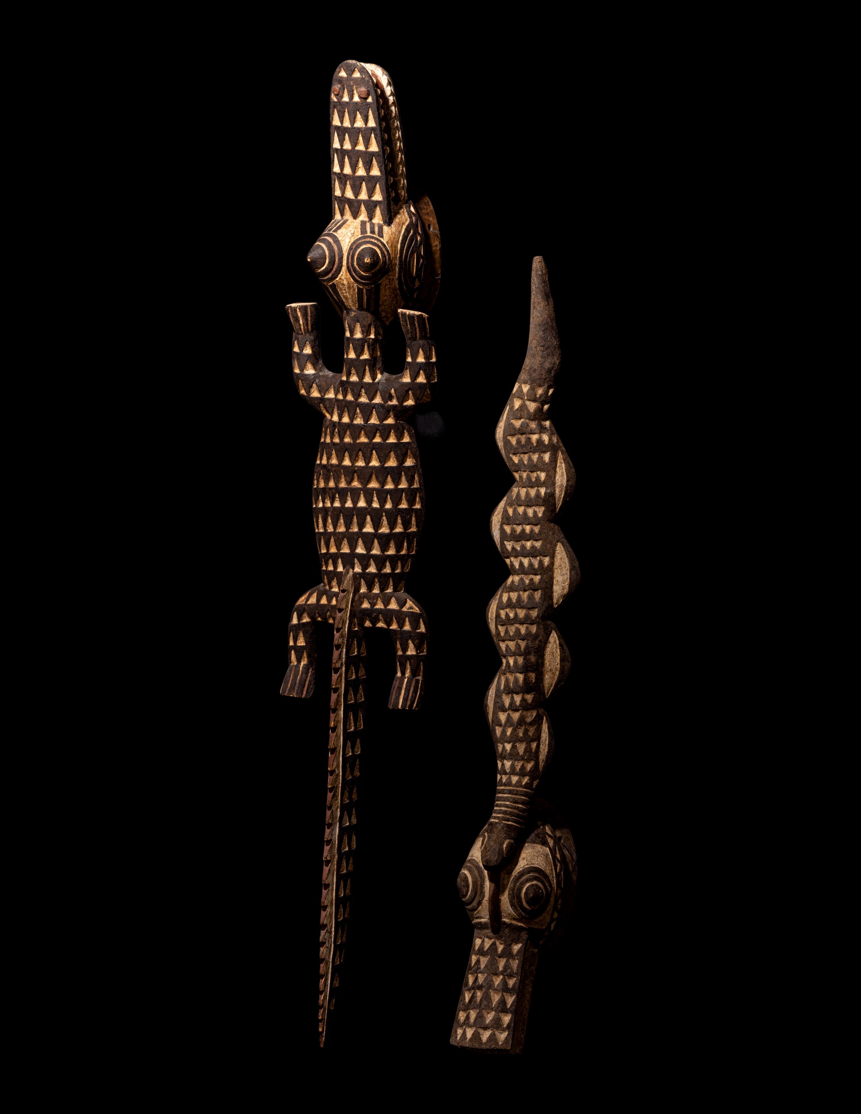 Four Mossi Wood Masks