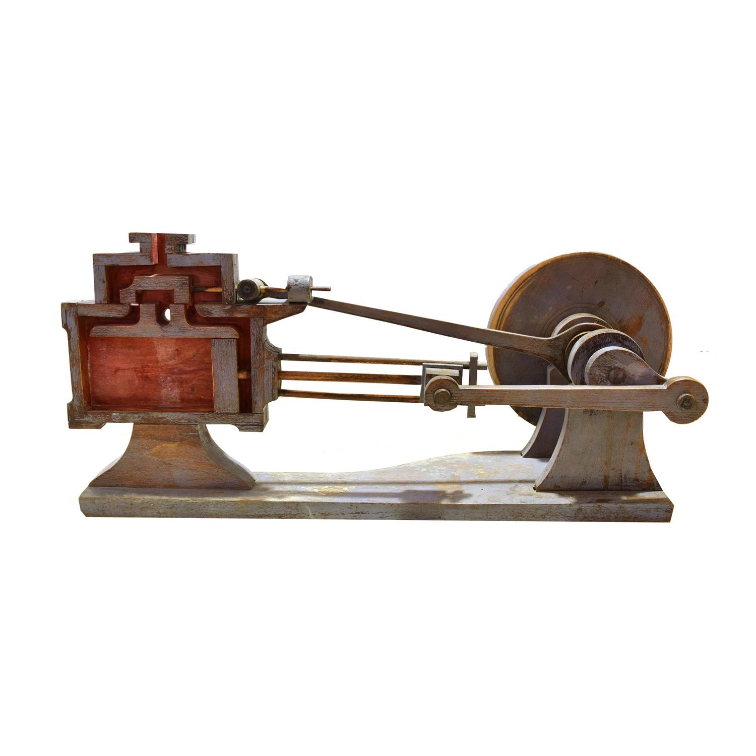 A Wood Mechanical Teaching Model 28" W x 14" D x 12.5" H — Germany, Circa 1930