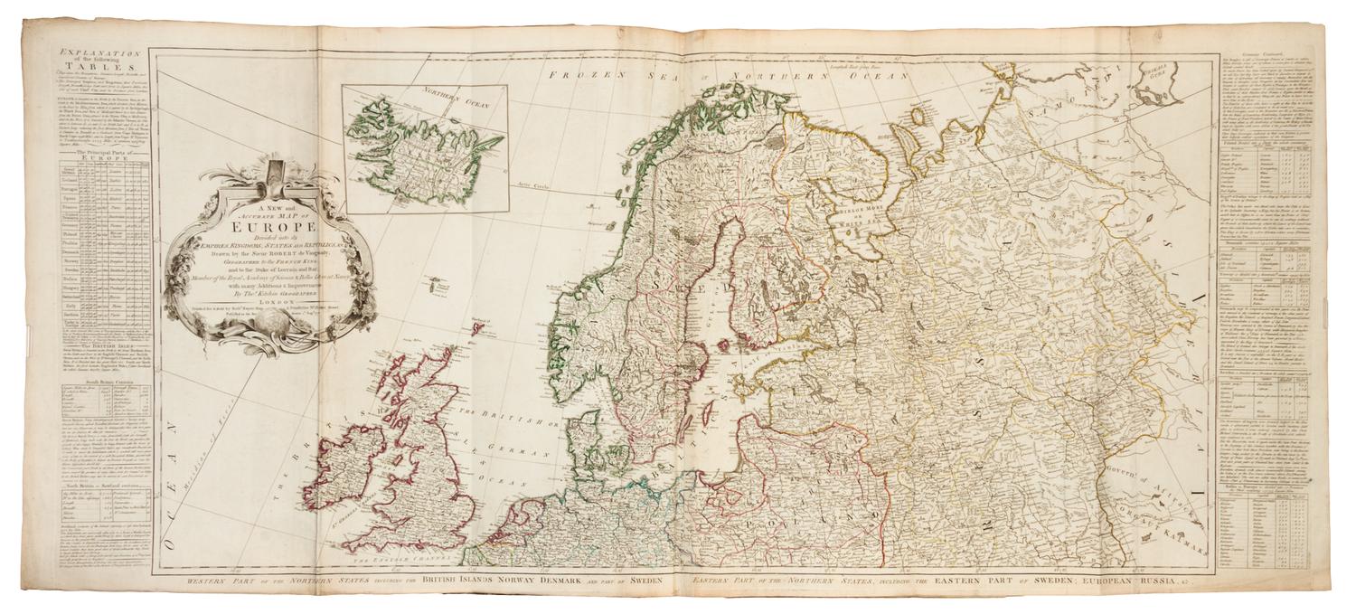KITCHIN, Thomas (1718-1784). A General Atlas, Describing the Whole Universe. London: Robert Sayer, 1773.