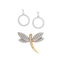 COLLECTION OF BICOLOR GOLD AND DIAMOND JEWELRY