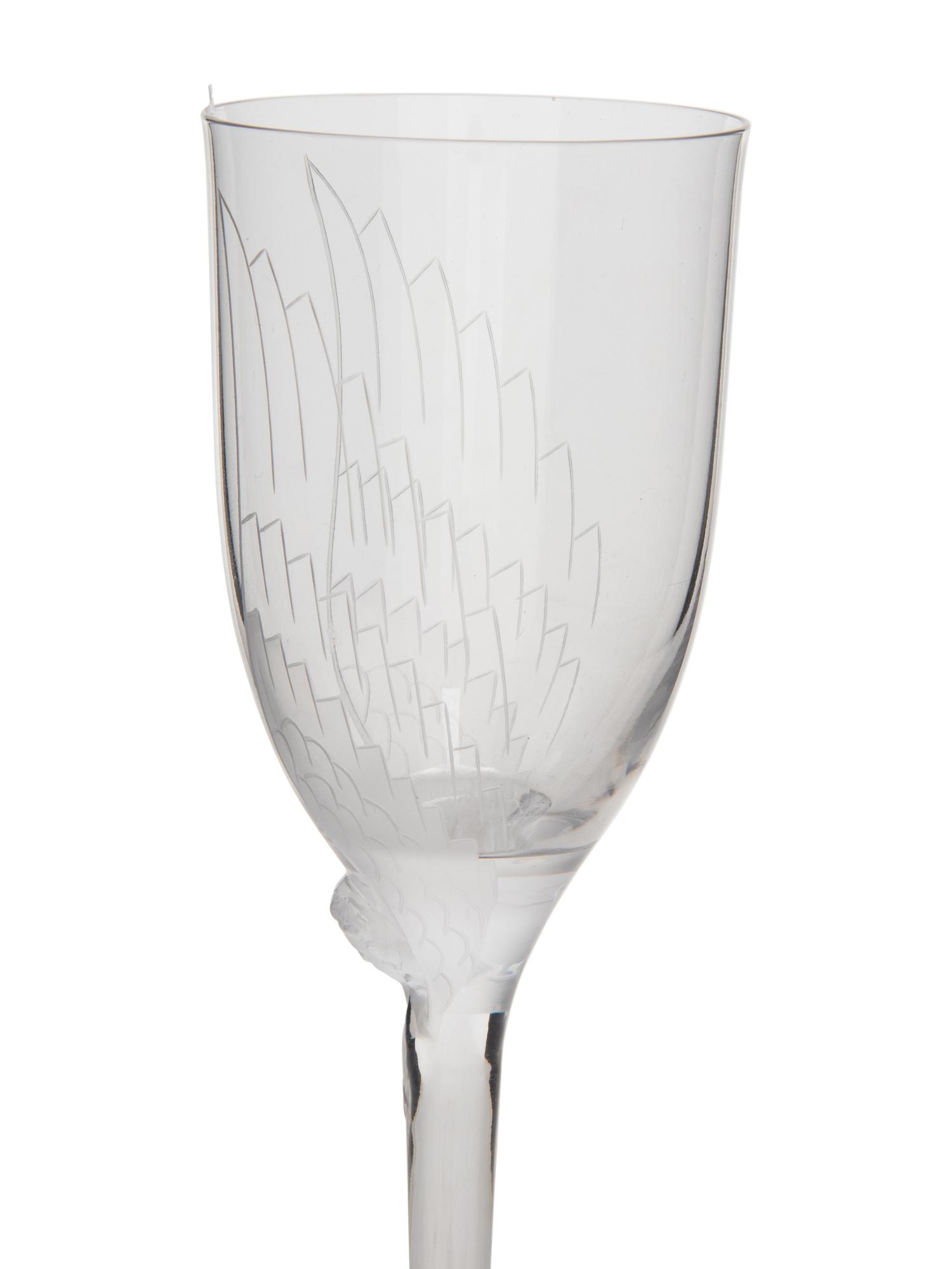 A Set of Seventeen Lalique Ange Flutes