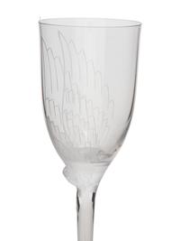 A Set of Seventeen Lalique Ange Flutes