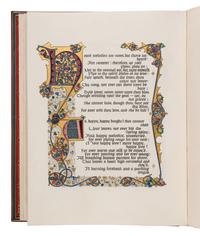 SANGORSKI, Alberto, calligrapher and illuminator. -- KEATS, John (1795-1821). "La Belle Dame sans Merci" -- "Ode on a Grecian Urn" -- "Ode to Psyche." London, 1928.
