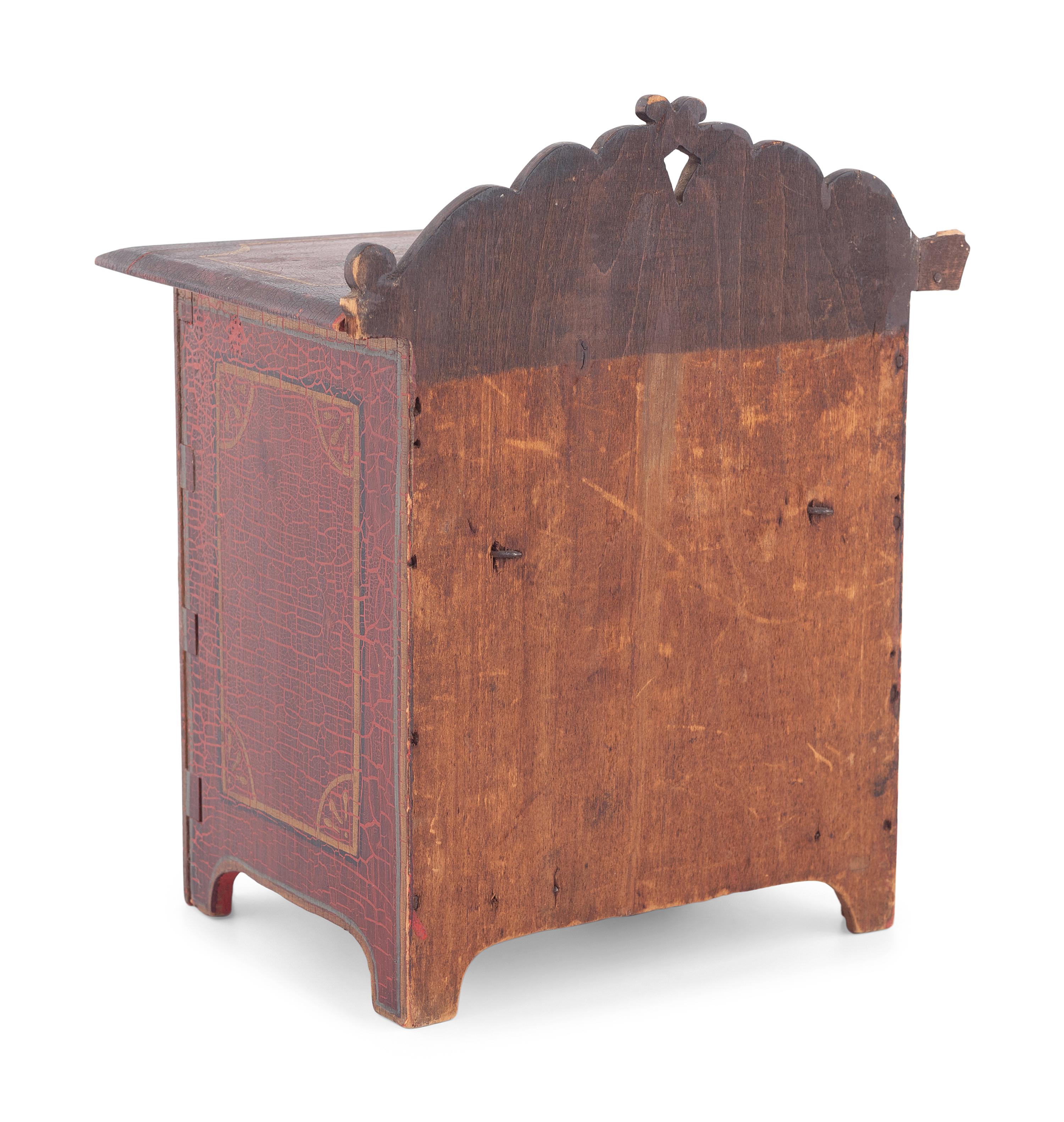 A Diminutive Folk Art Painted Chest