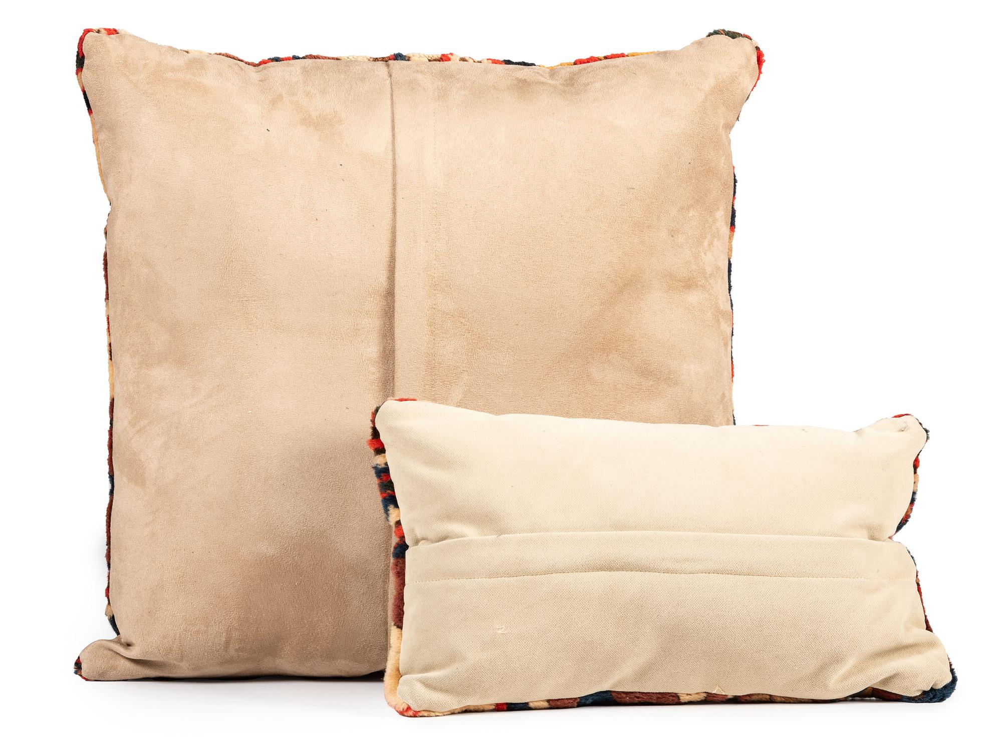 Two Kazak Bag Faces Adapted as Pillows