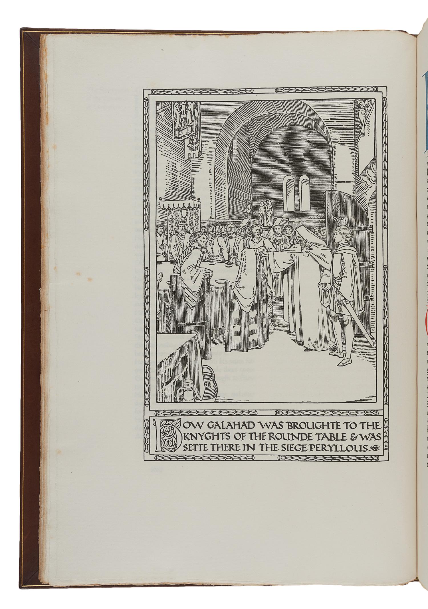 [FINE PRESS & LIVRE D'ARTISTE]. -- [ASHENDENE PRESS]. MALORY, Thomas (fl. 1470). The Noble and Joyous Book entytled Le Mort Darthur . Chelsea: Ashendene Press, 1913.