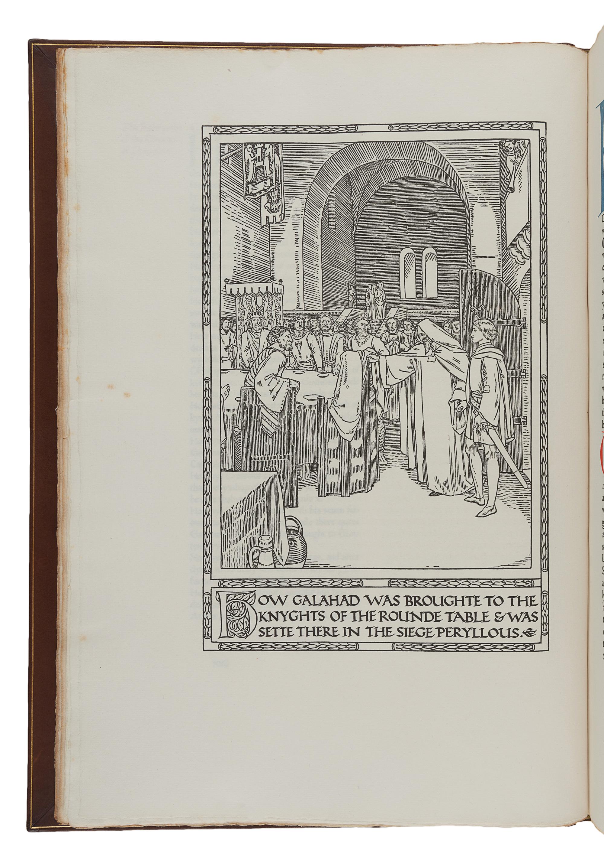 [FINE PRESS & LIVRE D'ARTISTE]. -- [ASHENDENE PRESS]. MALORY, Thomas (fl. 1470). The Noble and Joyous Book entytled Le Mort Darthur . Chelsea: Ashendene Press, 1913.
