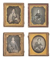 [EARLY PHOTOGRAPHY]. 32 sixth plate daguerreotype portraits of young to middle-aged women.