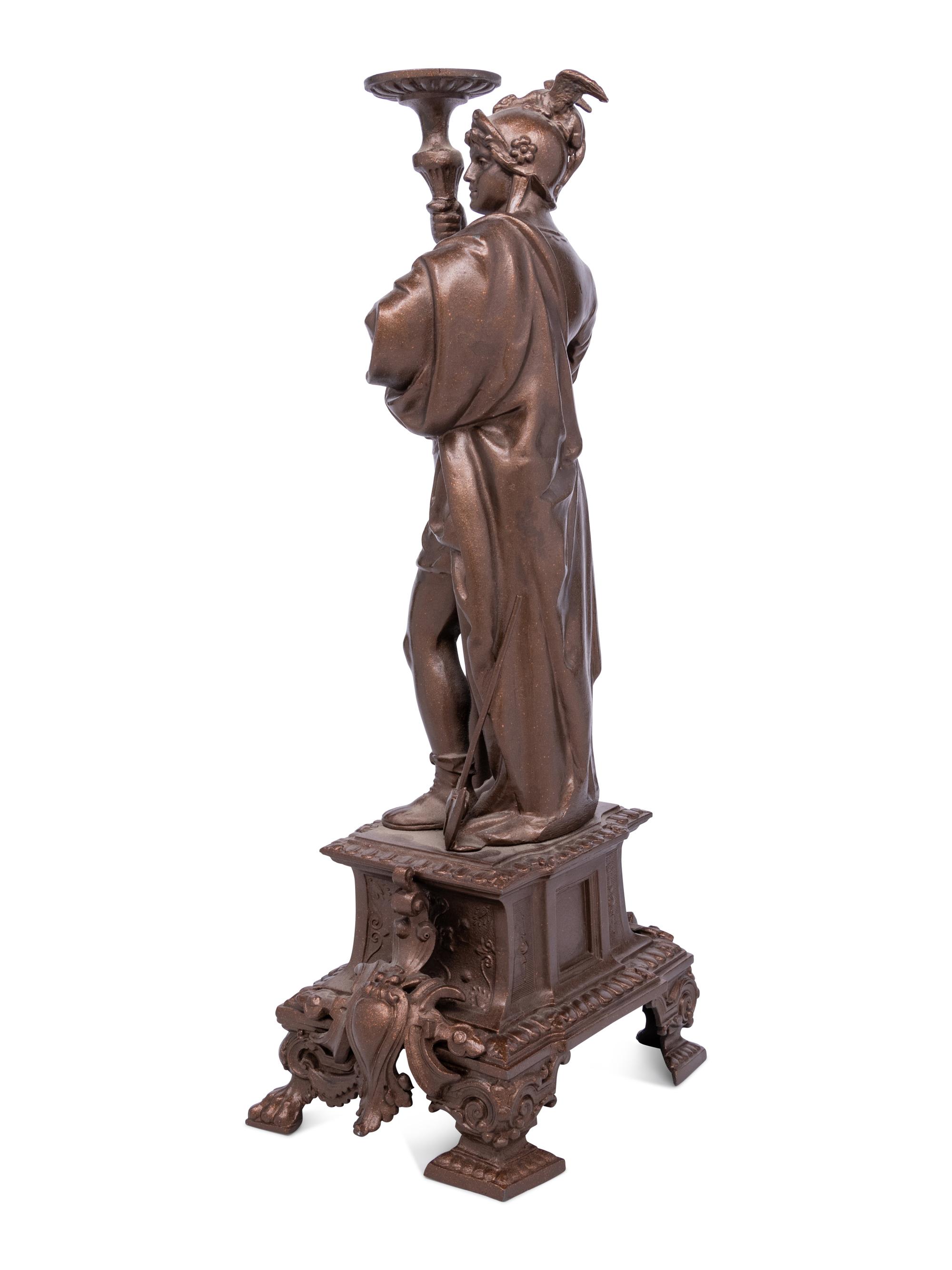 A French Cast Metal Figure of Mars