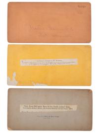 [EARLY PHOTOGRAPHY]. A group of approx. 95 stereoviews highlighted by images of US presidents, views in and around Washington, DC and Mount Vernon, and African American and female subjects.
