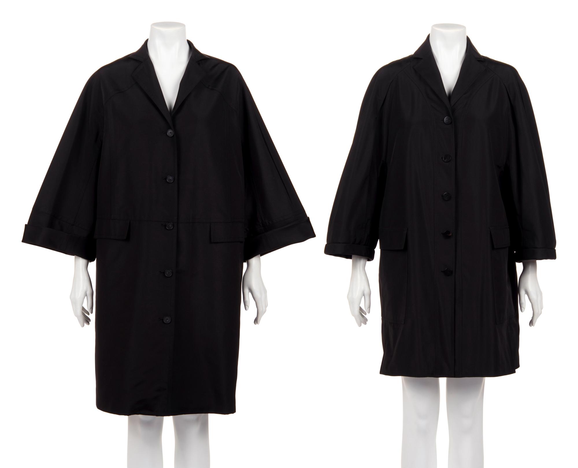 Two Ralph Rucci Coats: One Overcoat, One Raincoat, 2017