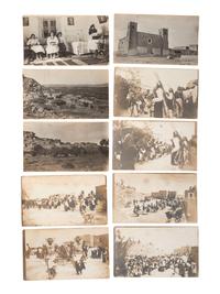[NATIVE AMERICANS]. A collection of 73 silver gelatin and cyanotype photographs of Southern Plains Indians, several identified or credited to Bureau of Indian Affairs Dr. Ferdinand Shoemaker. Ca 1890s-early 1900s.