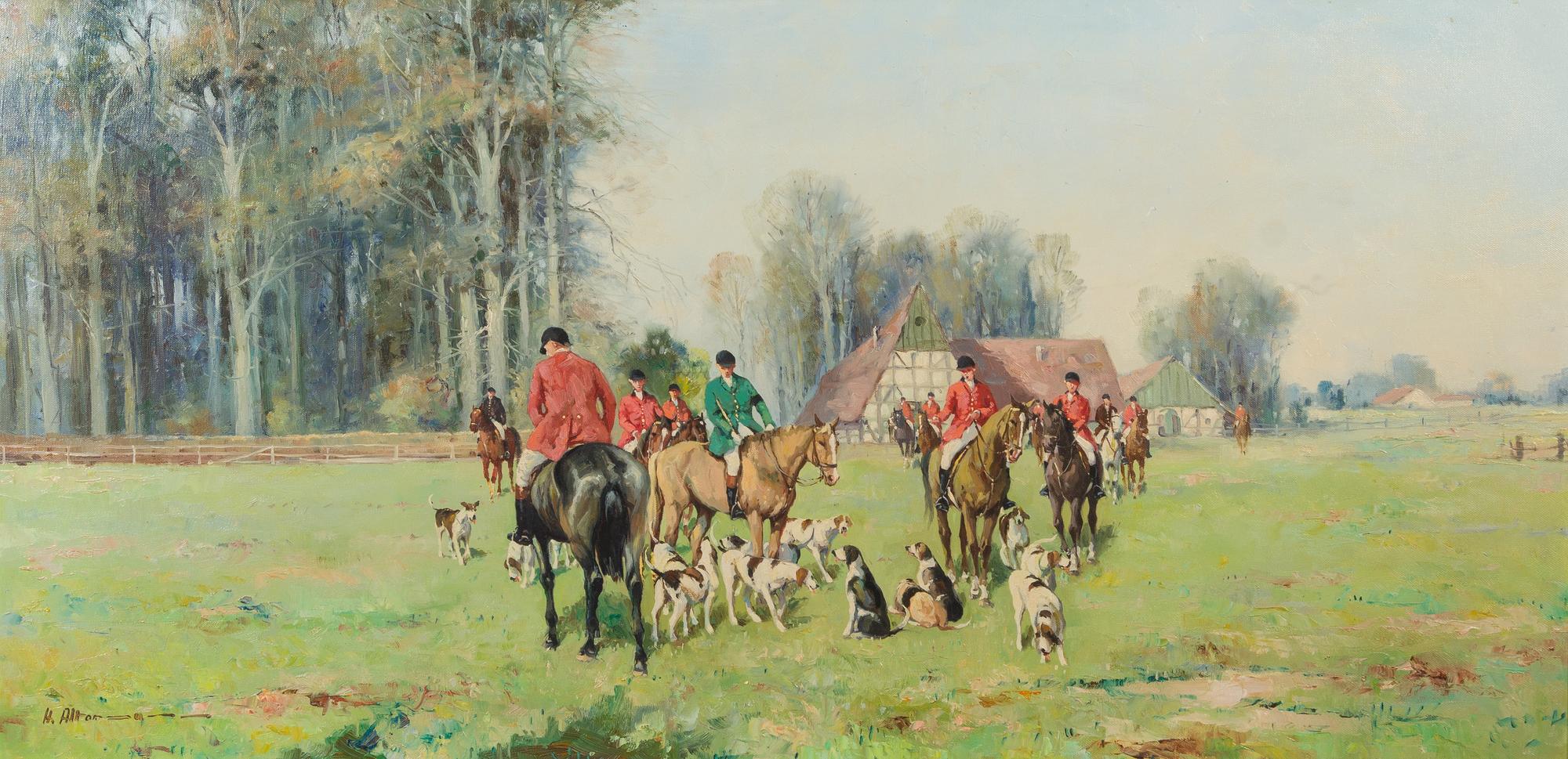 Horst Altermann, (German, 1925-1978), The Meet and The Chase (a pair of works)