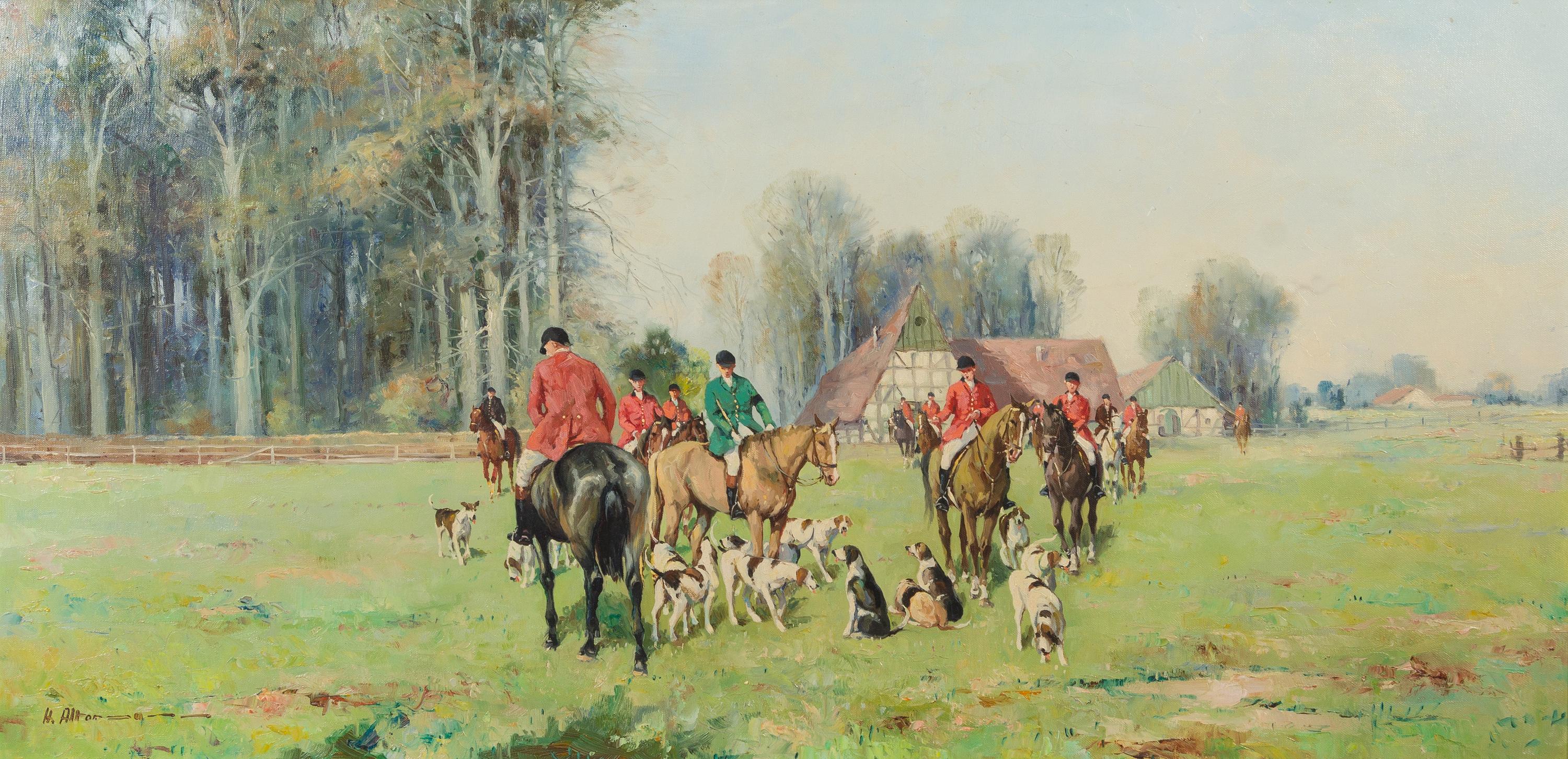 Horst Altermann, (German, 1925-1978), The Meet and The Chase (a pair of works)