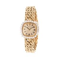 ROLEX, 14K YELLOW GOLD AND DIAMOND WRISTWATCH