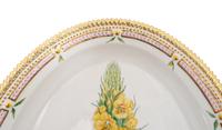 A Large Royal Copenhagen Flora Danica Oval Serving Platter