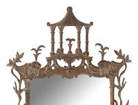 A George III Style Carved Walnut "Chinese Chippendale" Mirror