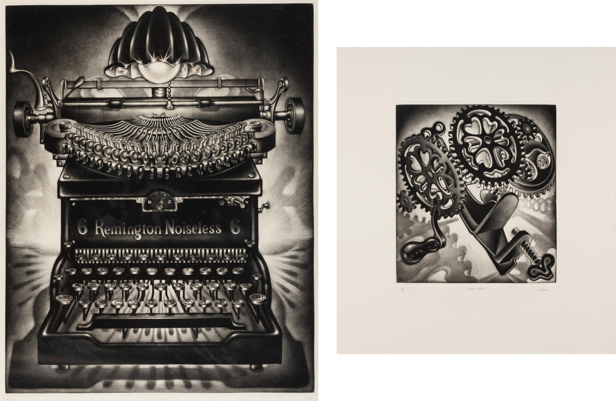 Remington Noiseless , 1986 and Apple Peeler (two works)