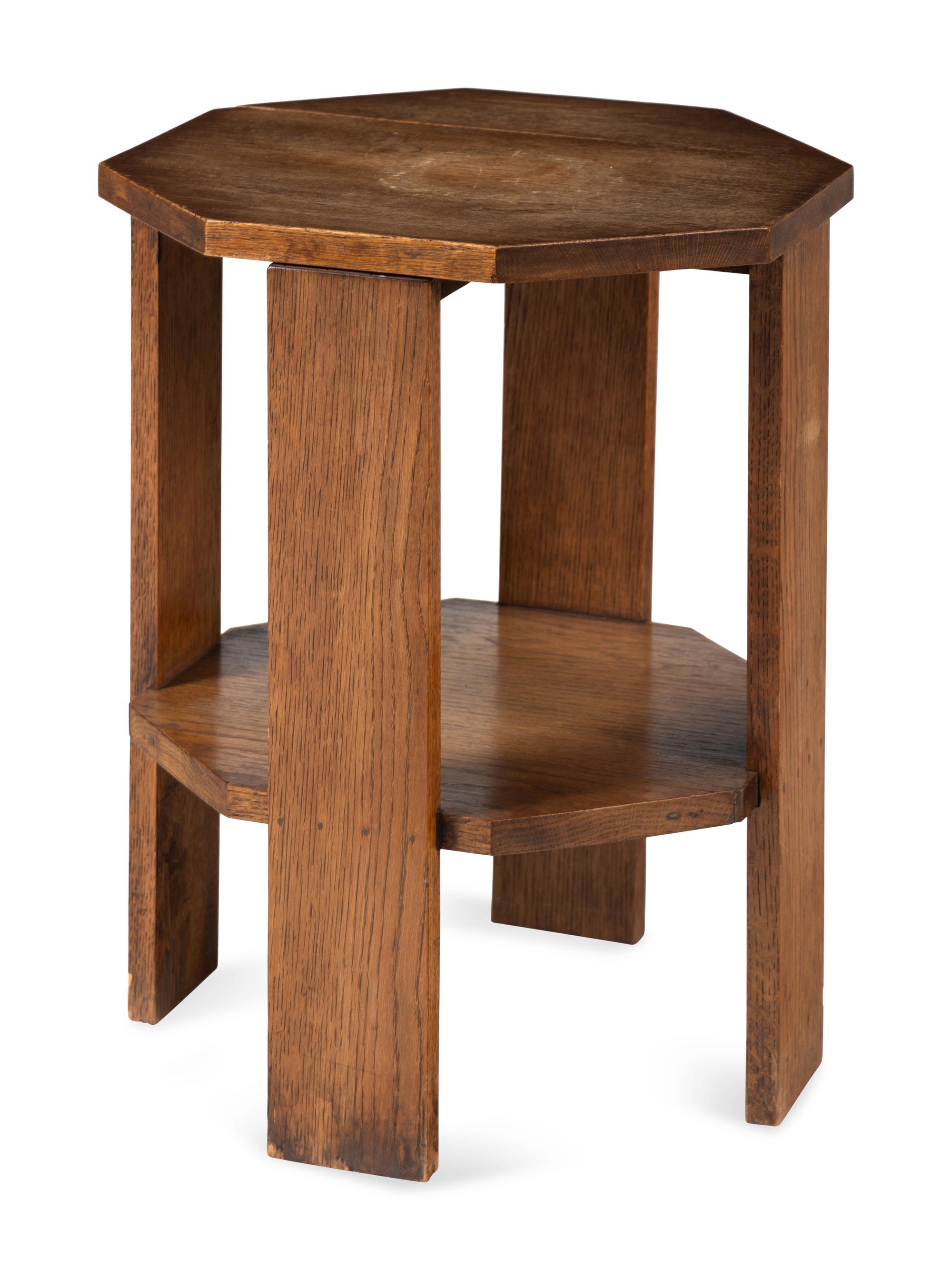 An Arts and Crafts Style Oak Side Table