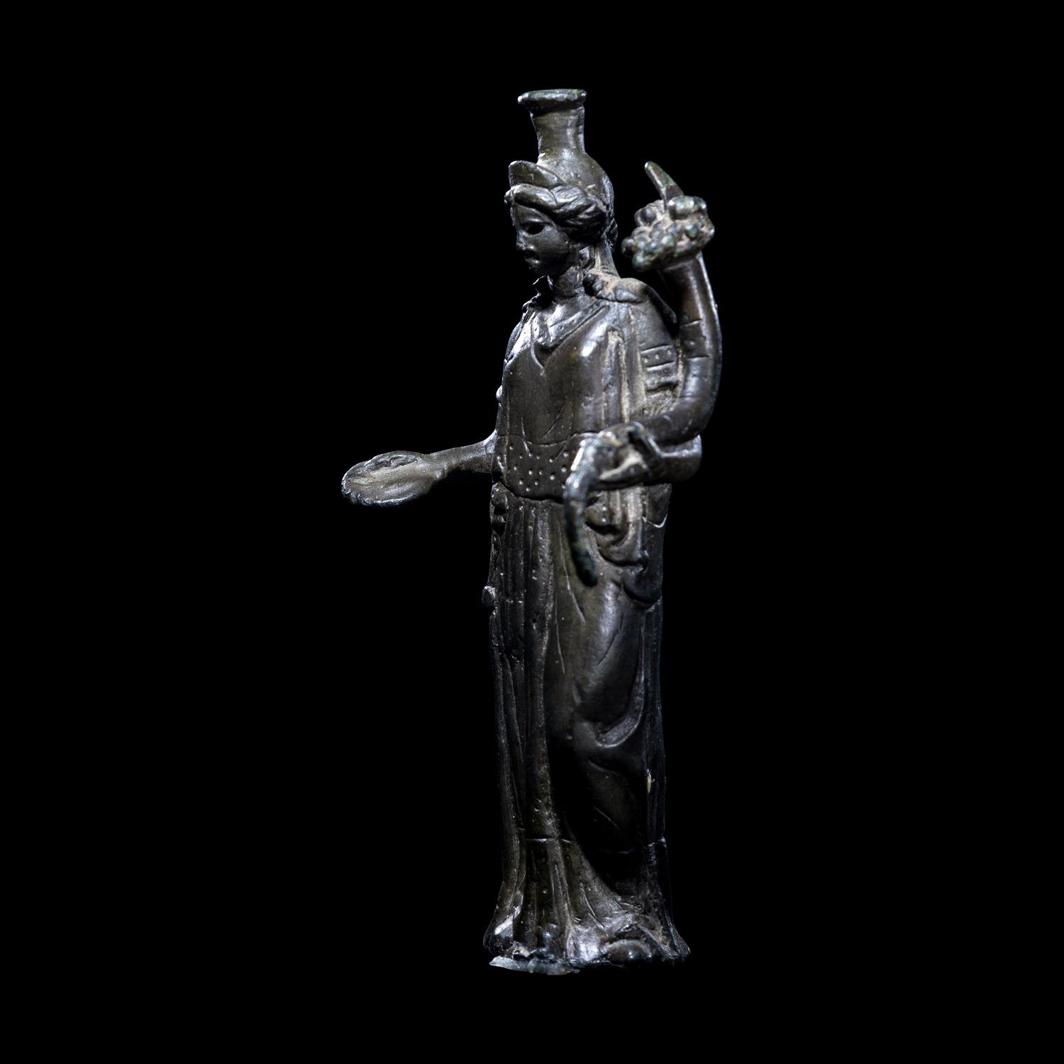 A Roman Bronze Fortuna