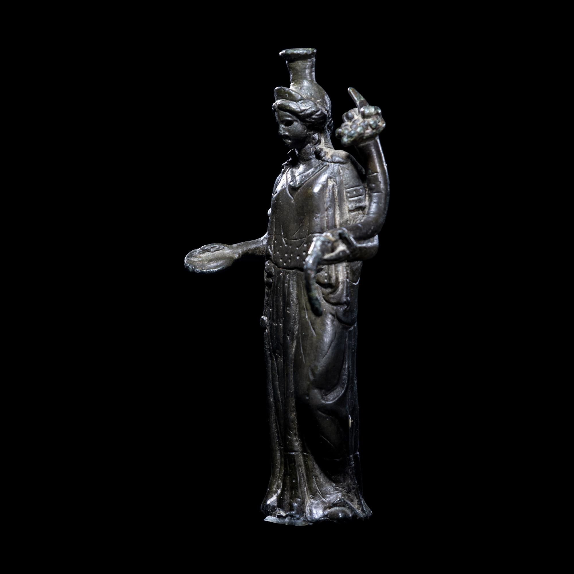 A Roman Bronze Fortuna