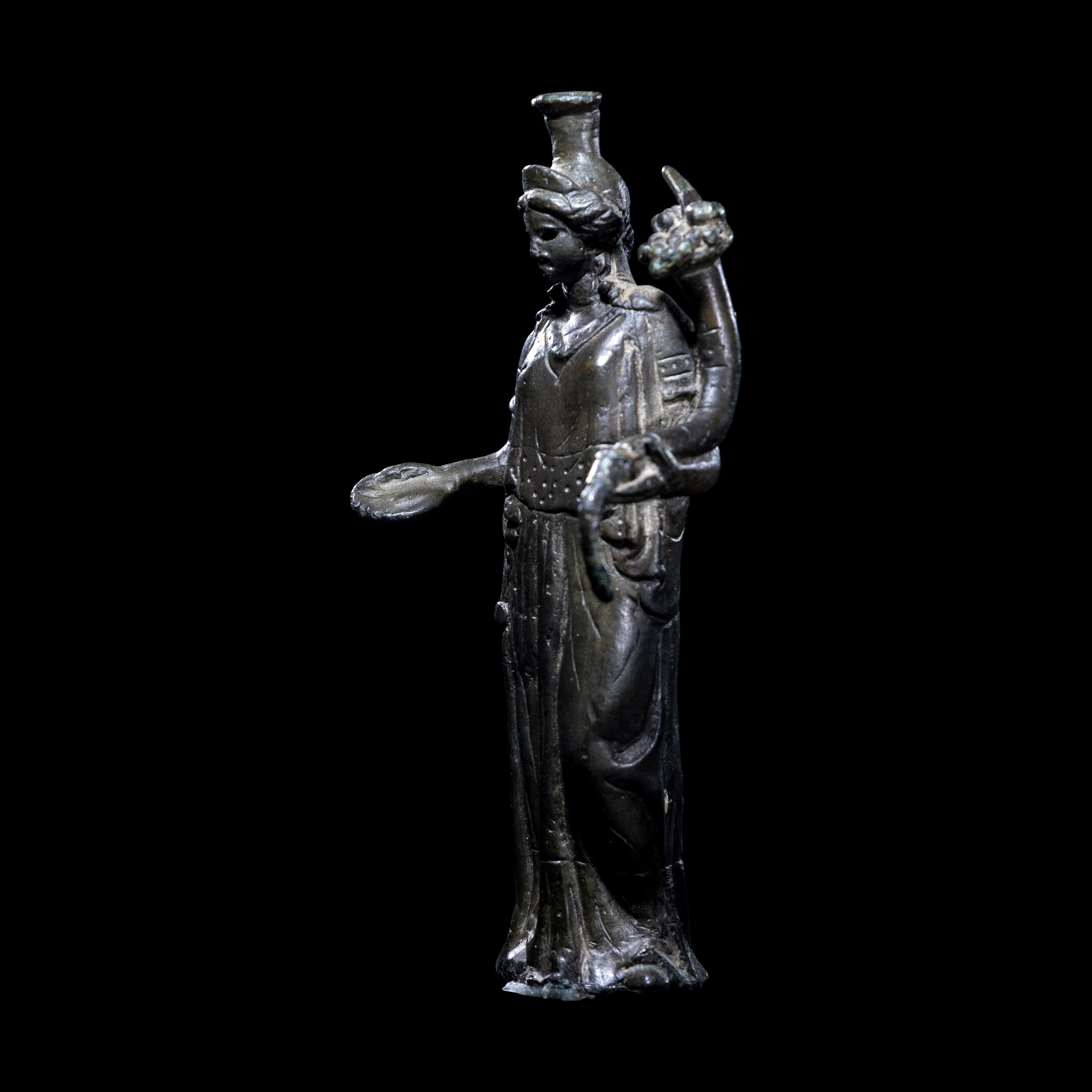 A Roman Bronze Fortuna