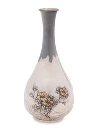 A Japanese Mixed Metal Vase