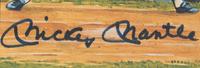 A Mickey Mantle Signed Autograph Perez-Steele Great Moments Card (Beckett Authentication Services Letter),