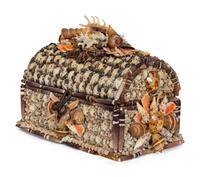 A Grotto Style Shell Encrusted Domed-Top Trunk