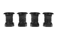 A Set of Four Painted Iron Jardinières