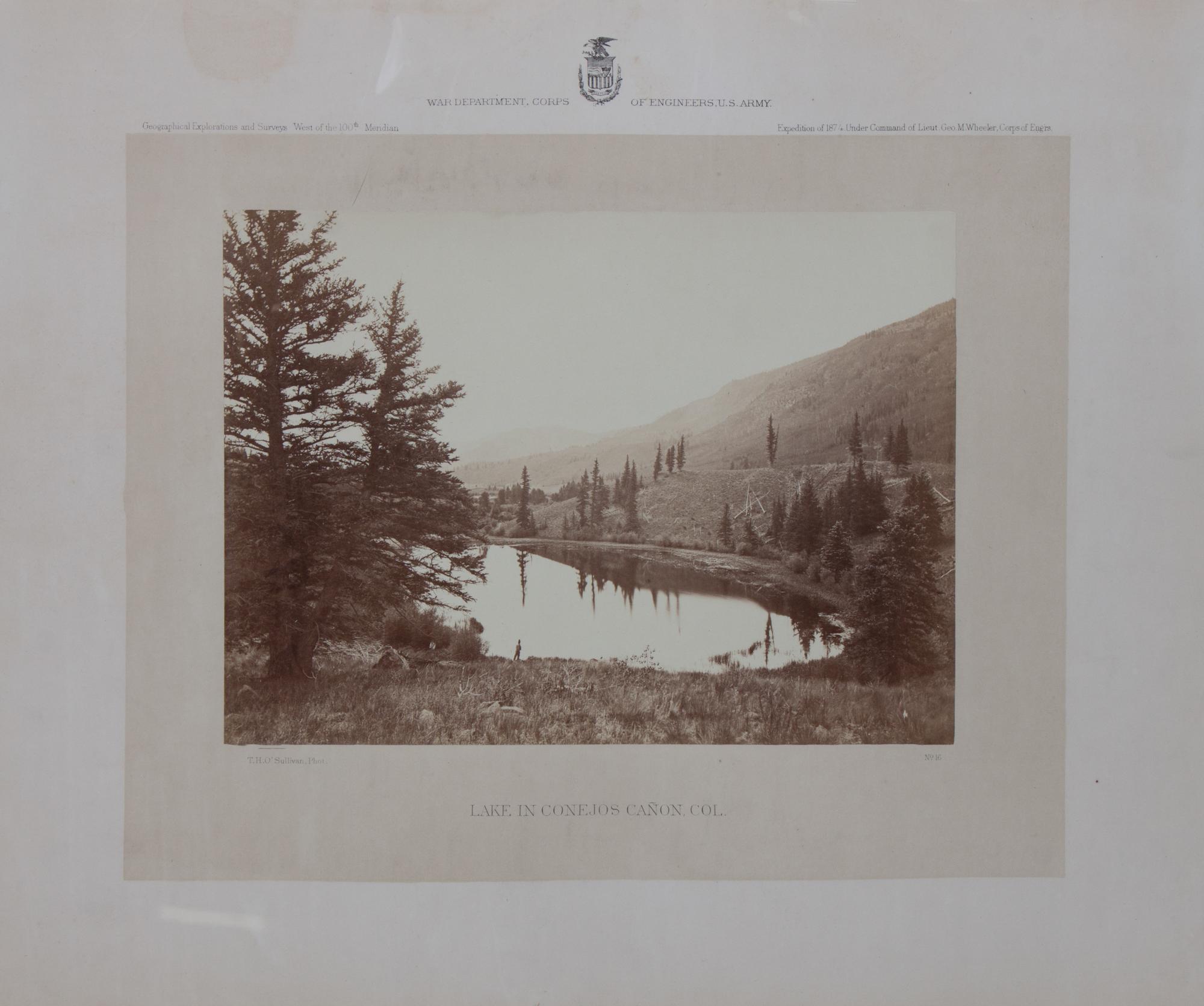 Timothy H. O’Sullivan, (American, 1840-1882), Lake in Conejos Canon, CO., circa 1871-1874
